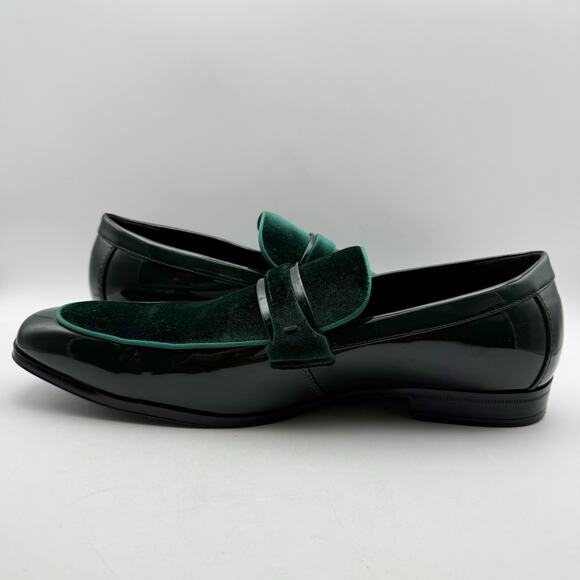 Stacy Adams Mens Spratley Saddle Slip-On Loafers US 15 M Green GUC main image 13